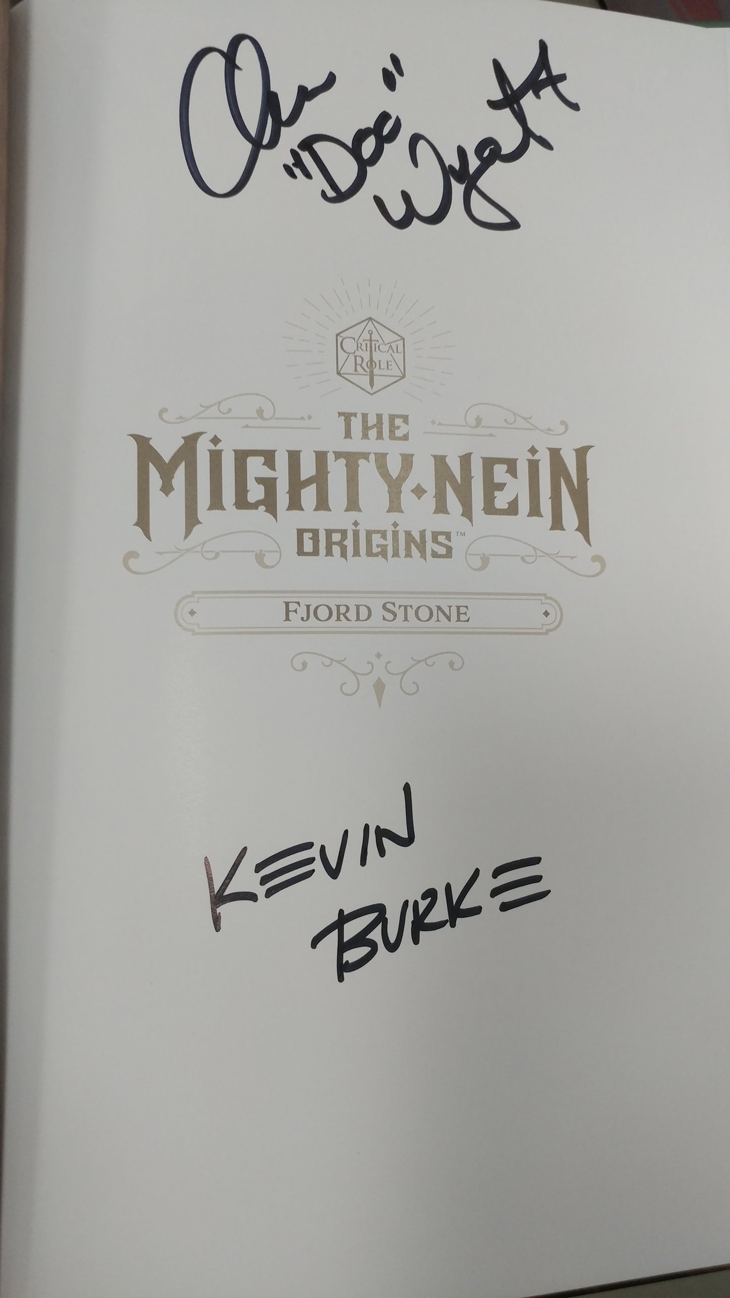 Critical Role The Mighty Nein Origins Fjord Stone *Signed*