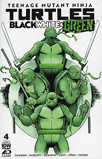 Teenage Mutant Ninja Turtles Black White and Green (2024 IDW) #4B