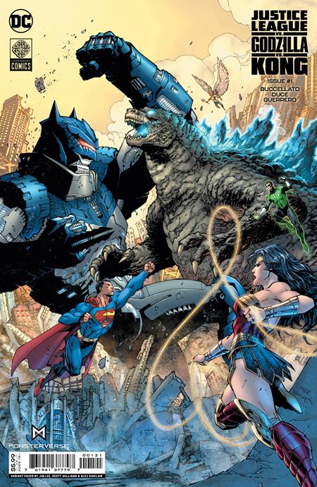 JL vs Godzilla vs Kong #1 Cover B Jim Lee