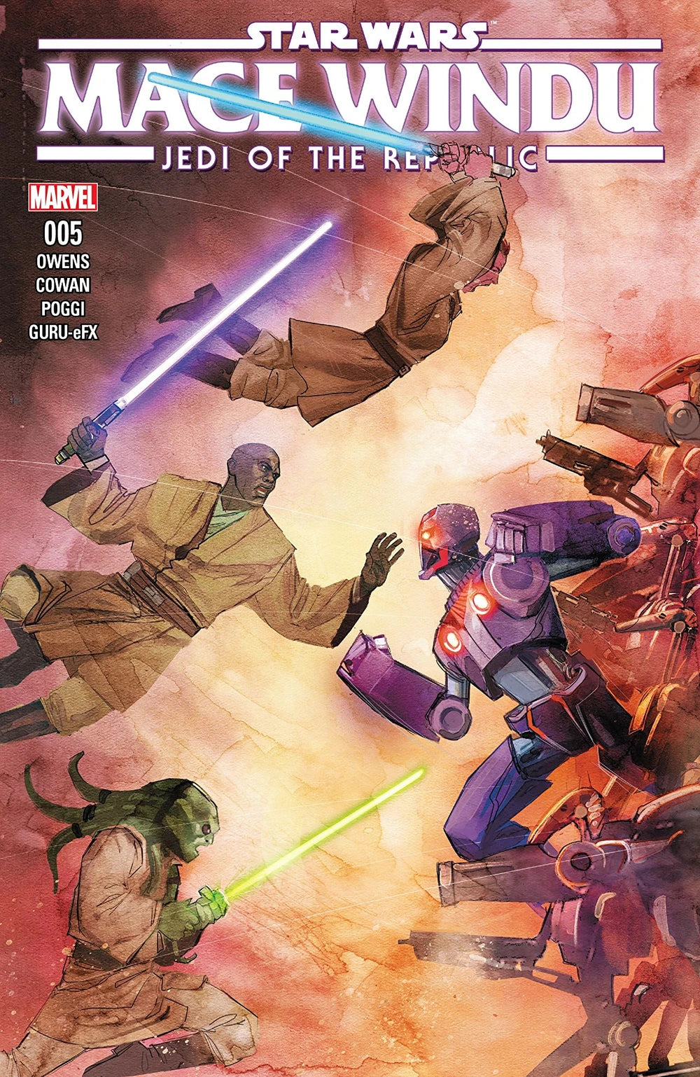Star Wars Mace Windu (2017 Marvel) Jedi of the Republic #5A