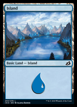 Magic the Gathering x4 Foil Ikoria Basic Islands 263/274