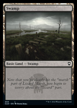 Magic the Gathering x4 Foil Battle for Baldurs Gate Basic Swamp 459