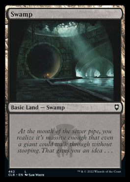 Magic the Gathering x4 Foil Battle for Baldurs Gate Basic Swamp 462