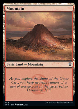 Magic the Gathering x4 Foil Battle for Baldurs Gate Basic Mountain 463
