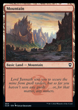 Magic the Gathering x4 Foil Battle for Baldurs Gate Basic Mountain 464