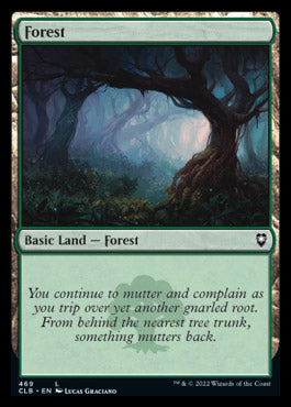 Magic the Gathering x4 Foil Battle for Baldurs Gate Basic Forest 469