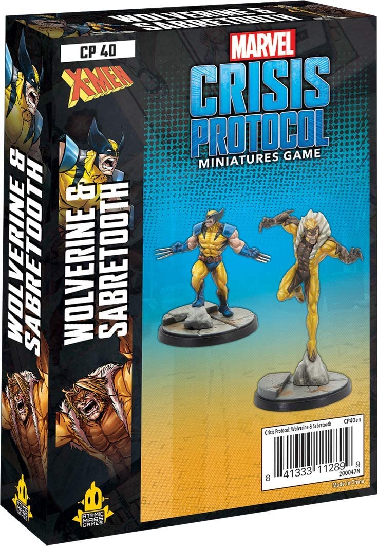 Marvel Crisis Protocol Miniatures Wolverine & Sabertooth pack