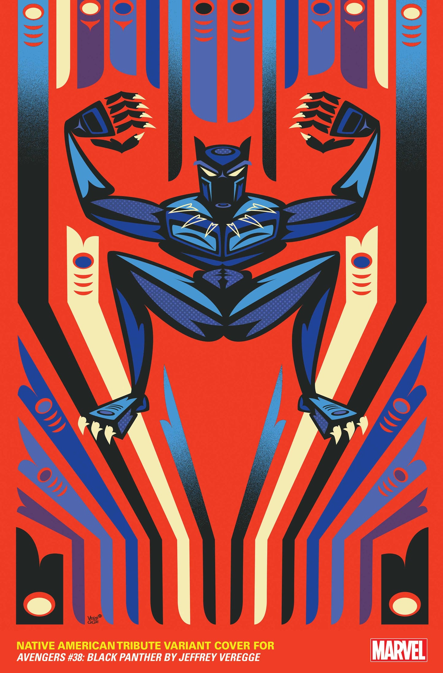 AVENGERS #38 VEREGGE BLACK PANTHER VAR