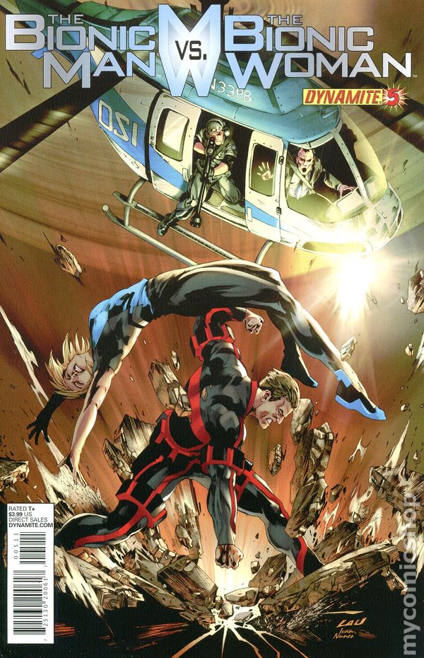 Bionic Man vs. Bionic Woman (2013 Dynamite) #5B