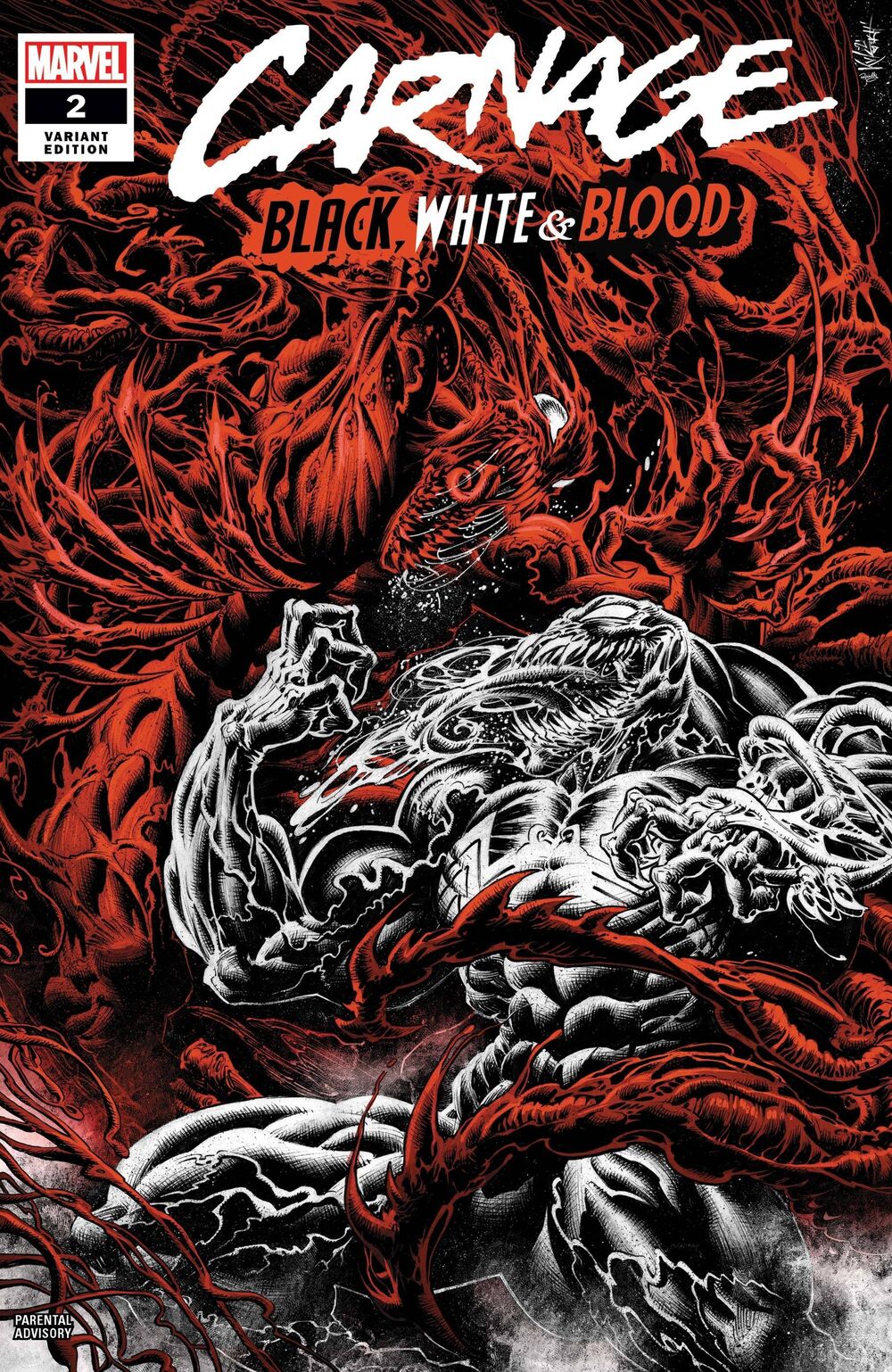 Carnage Black, White and Blood (2021 Marvel) #2B