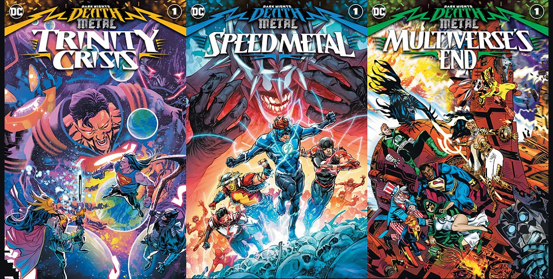 Dark Knights Death Metal Trinity Crisis, Speed Metal, Multiverse's End SET