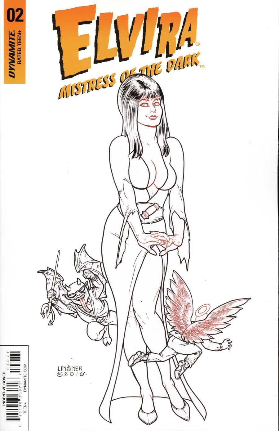 ELVIRA MISTRESS OF DARK #2 CVR G LINSNER B&W INCV (Net)