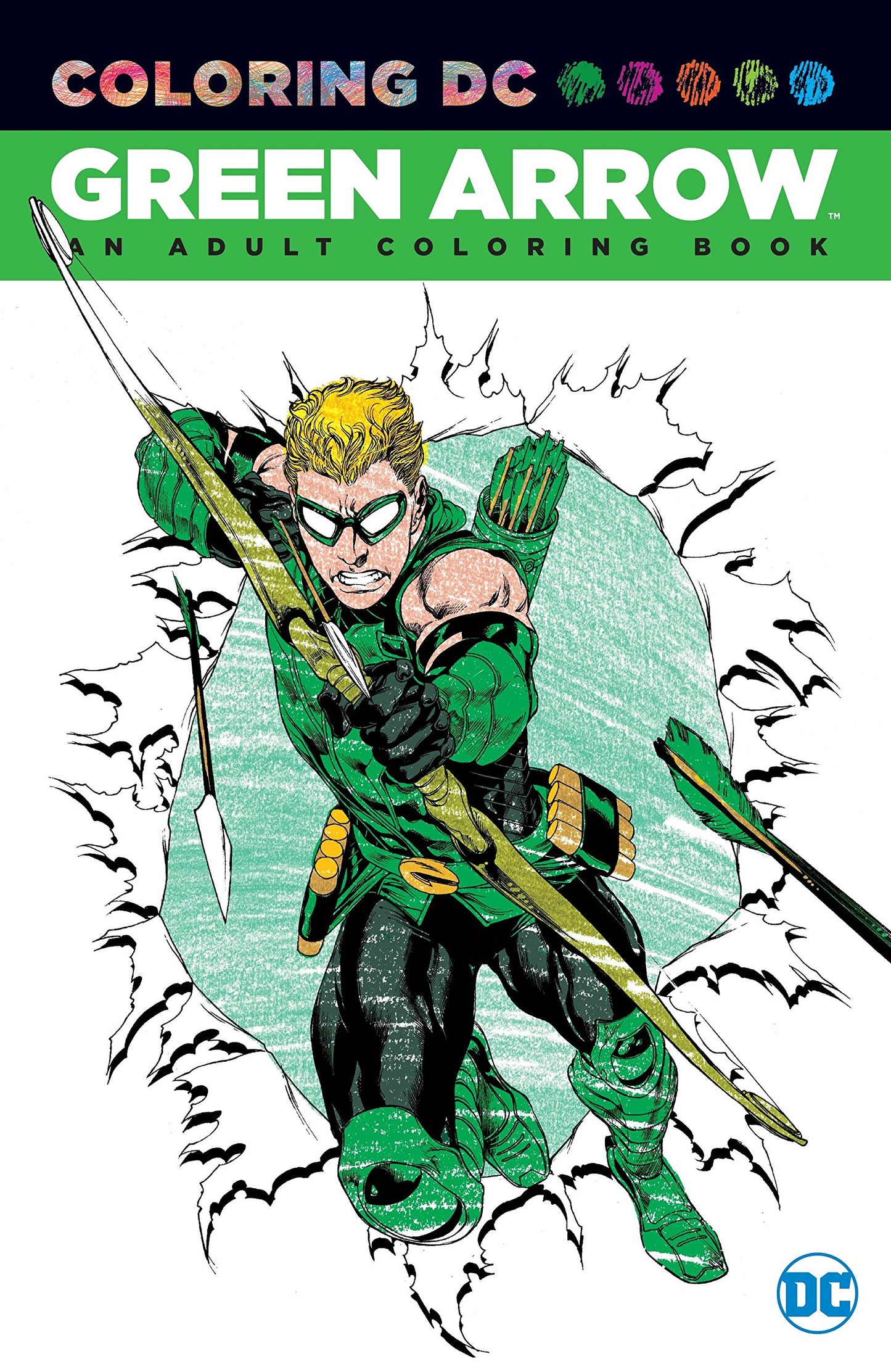 Green Arrow Adult Coloring Book