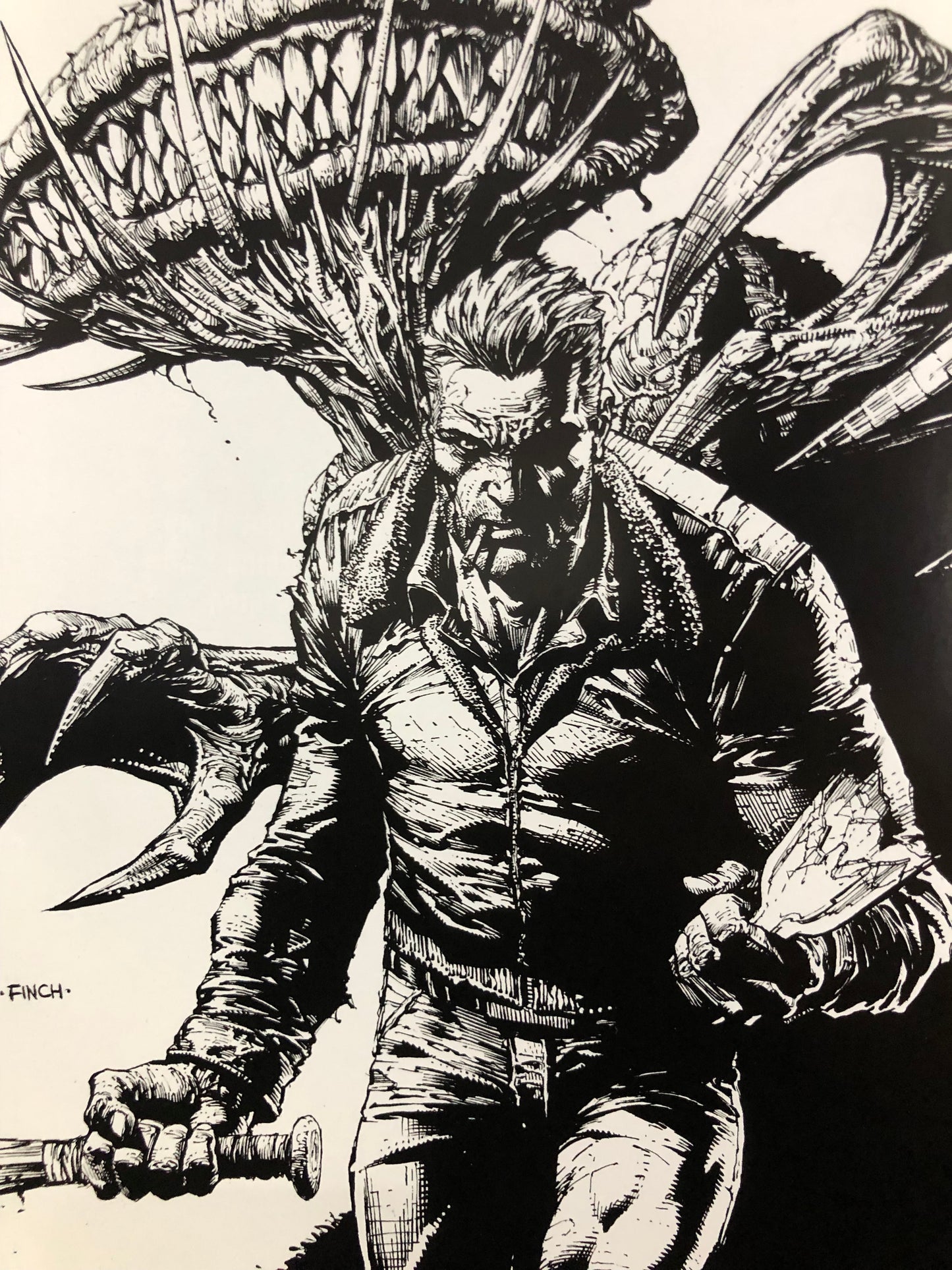 SLOW CITY BLUES #1 B&W Cover