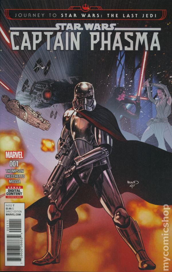 Journey to Star Wars The Last Jedi Captain Phasma (2017 Marvel) #1A