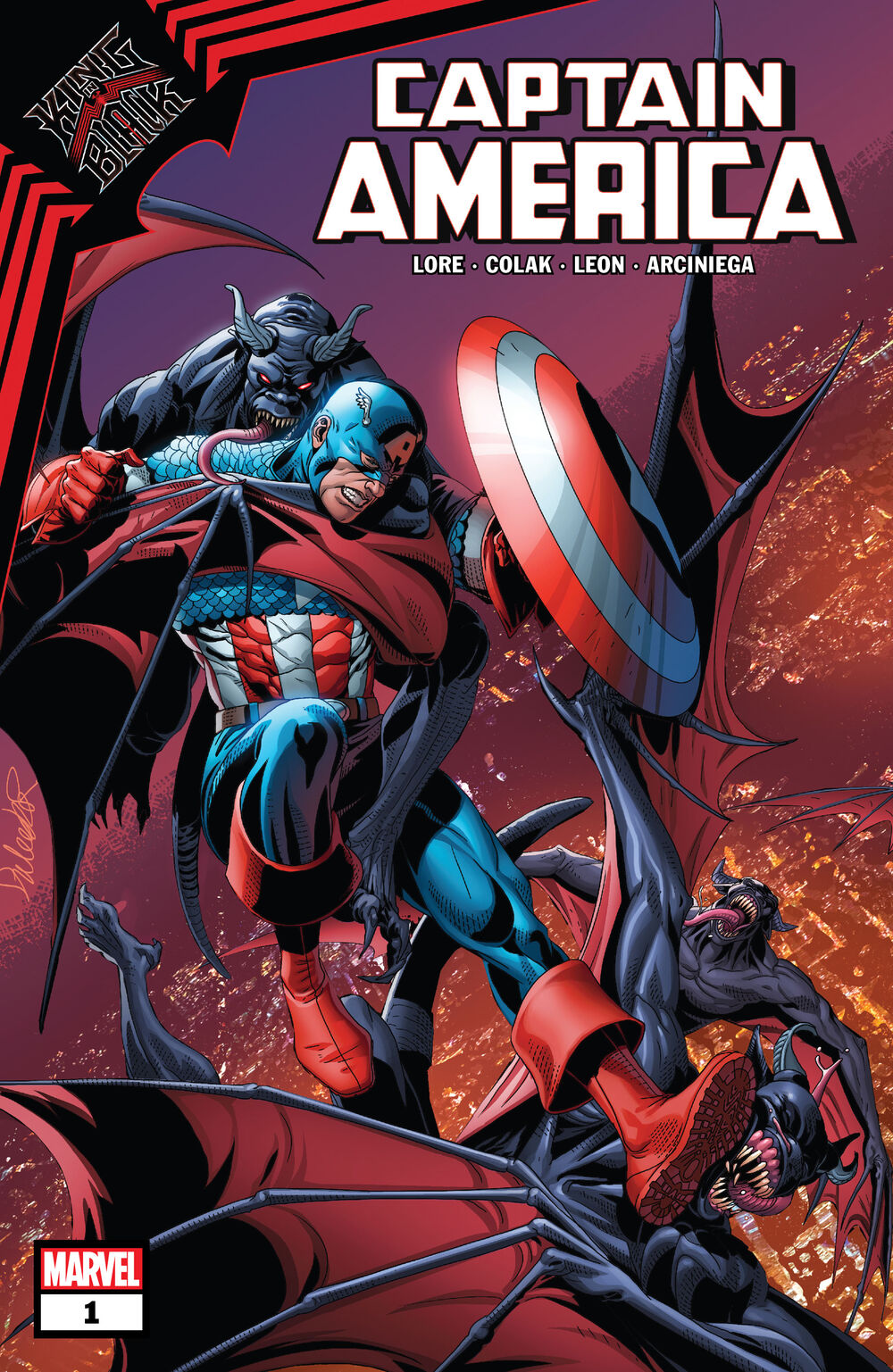 King in Black Captain America (2021 Marvel) #1A