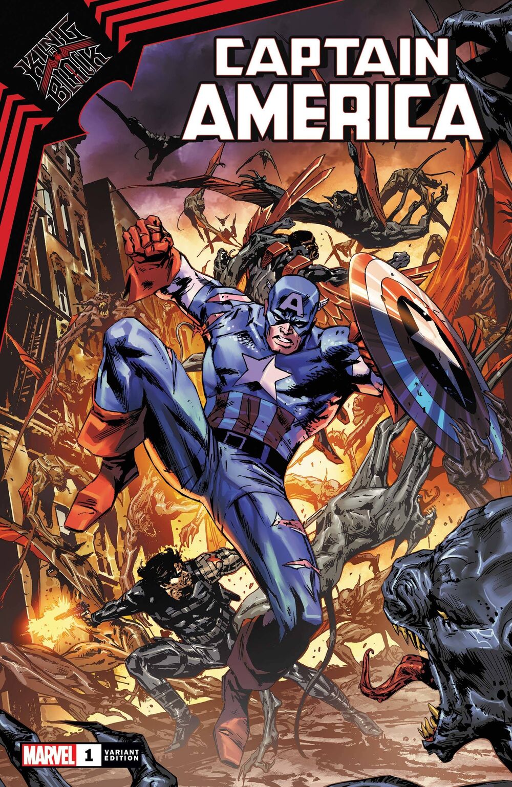 King in Black Captain America (2021 Marvel) #1B