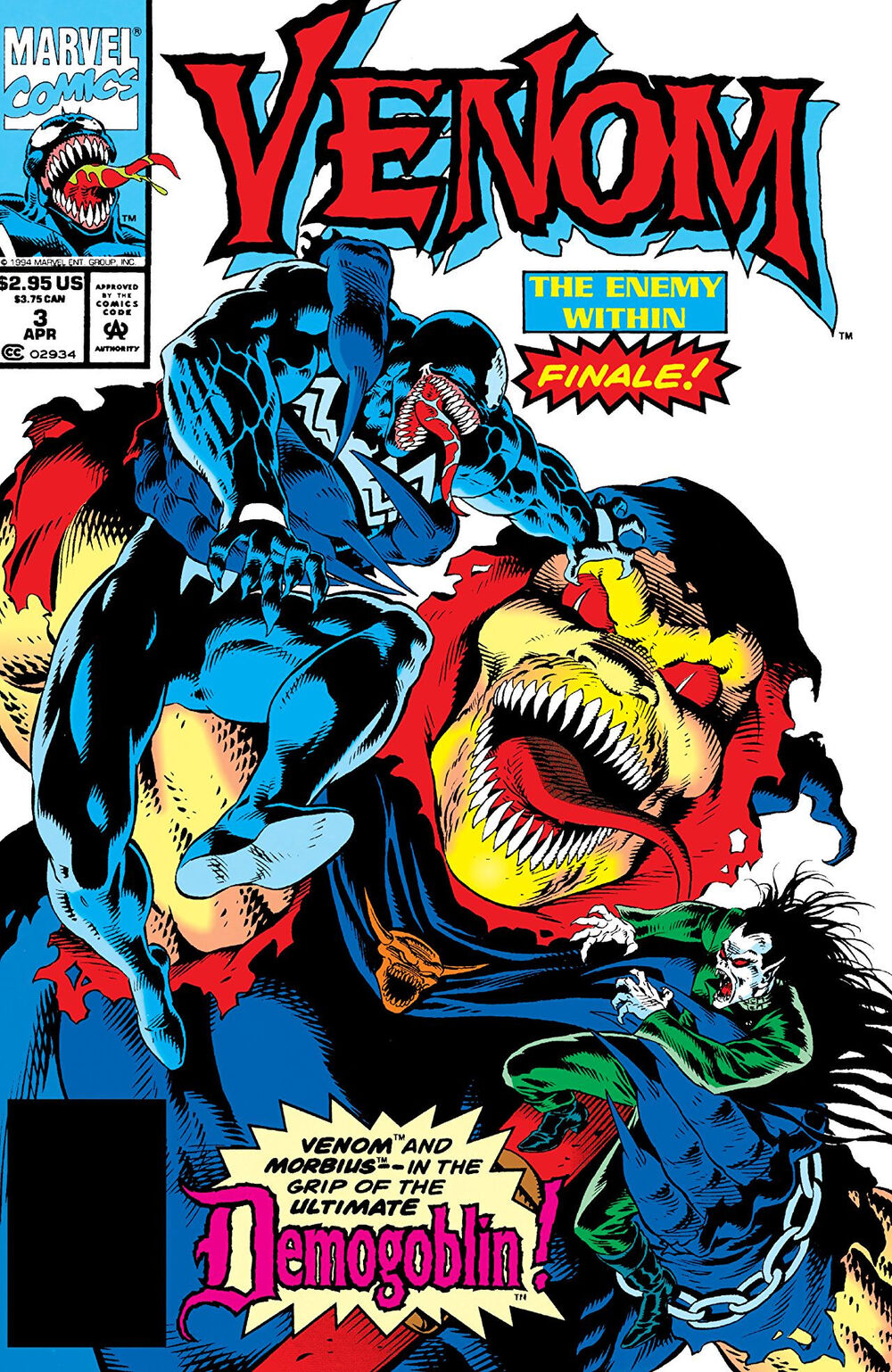 Venom The Enemy Within (1994) #1-3 complete set!