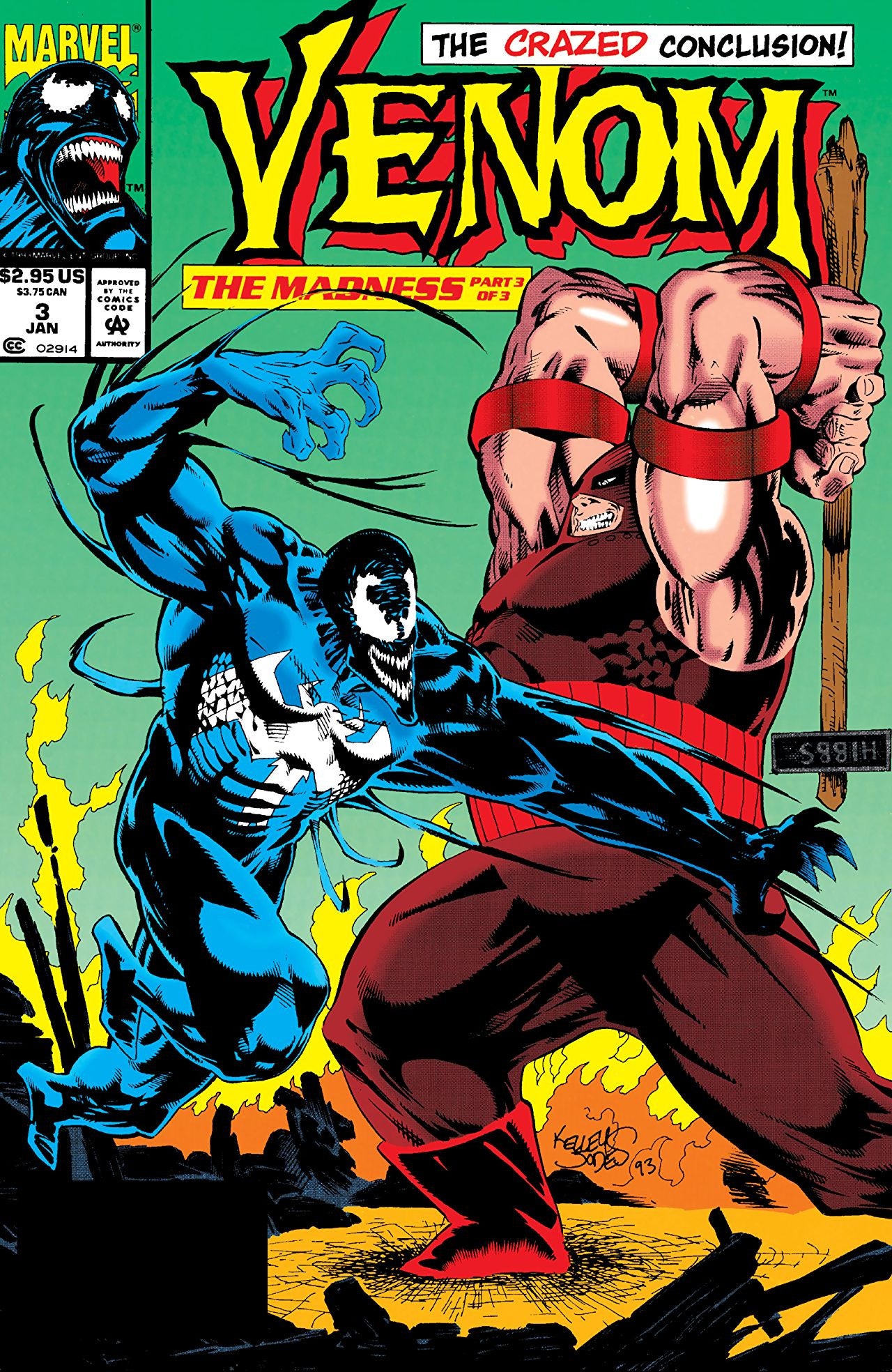 Venom The Madness (1993) #1-3 complete set