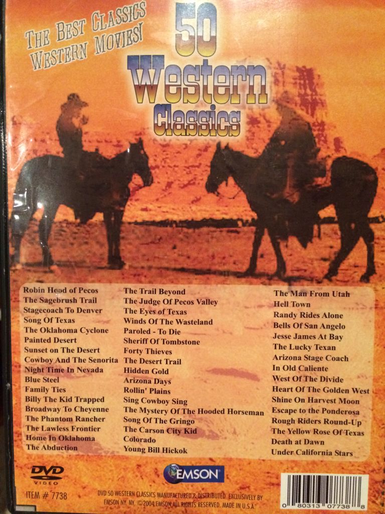 50 Western Classics DVD