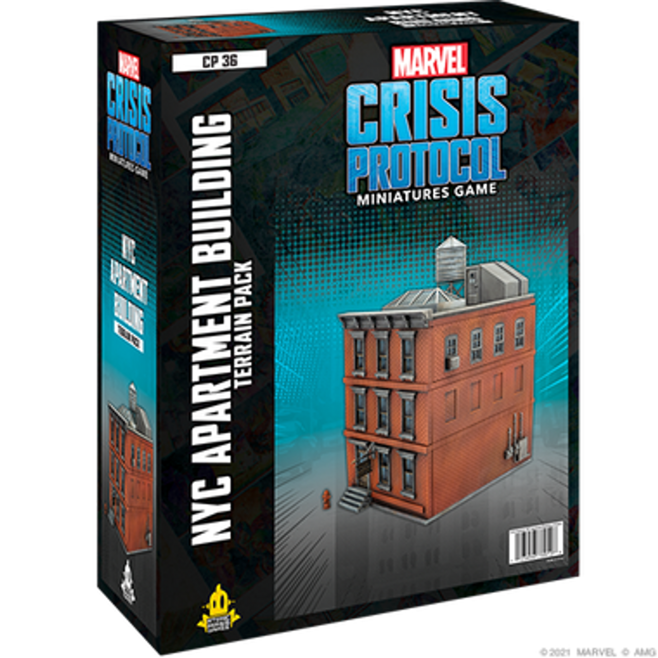 Marvel Crisis Protocol Miniature NYC Apartment Building Terrain pack