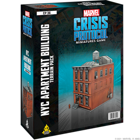 Marvel Crisis Protocol Miniature NYC Apartment Building Terrain pack
