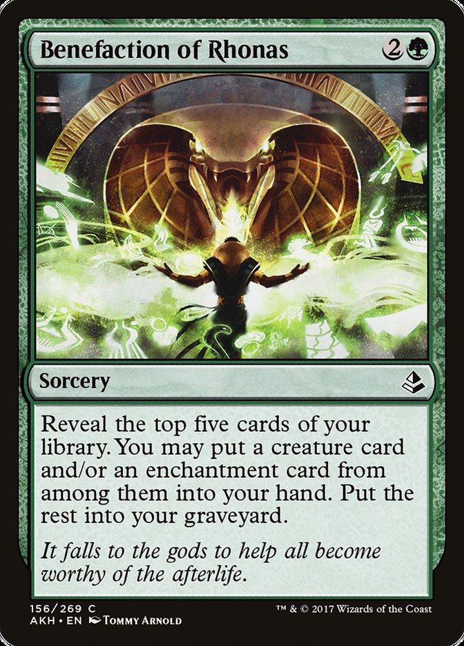 afterlife cards mtg Benefaction of Rhonas [Playset of 4] – Emerald Knights
