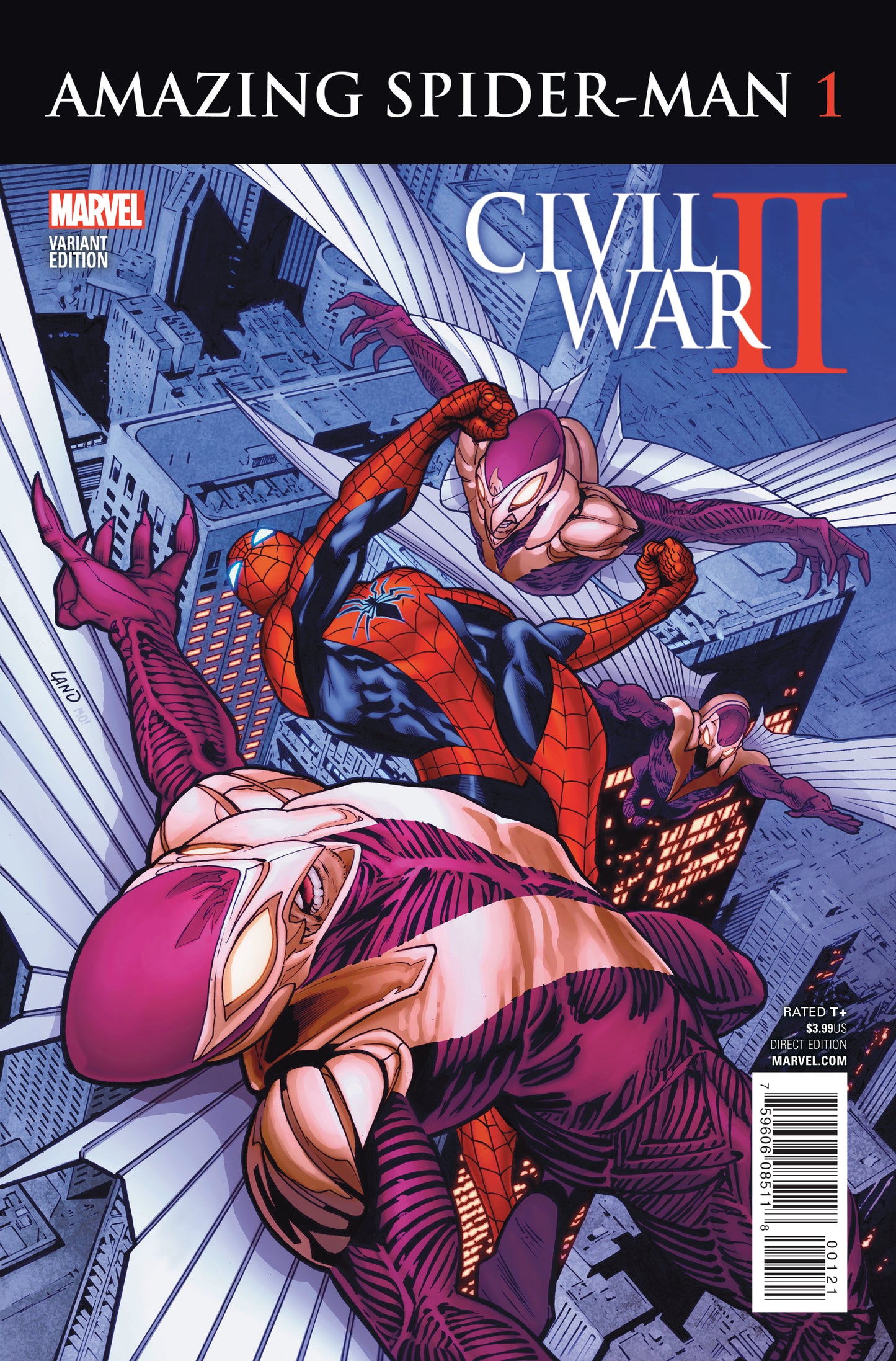 Civil War II Amazing Spider-Man (2016) #1B