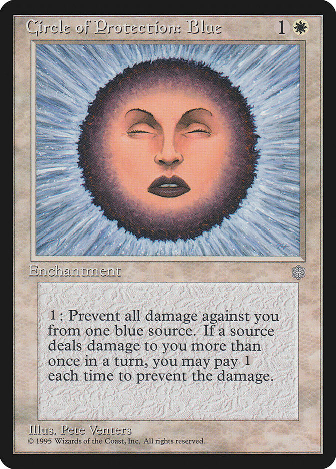 mtg cards with protection Magic The Gathering - Circle of Protection: White your life total cant change and you gain protection from everything Circle of Protection: Blue [Playset