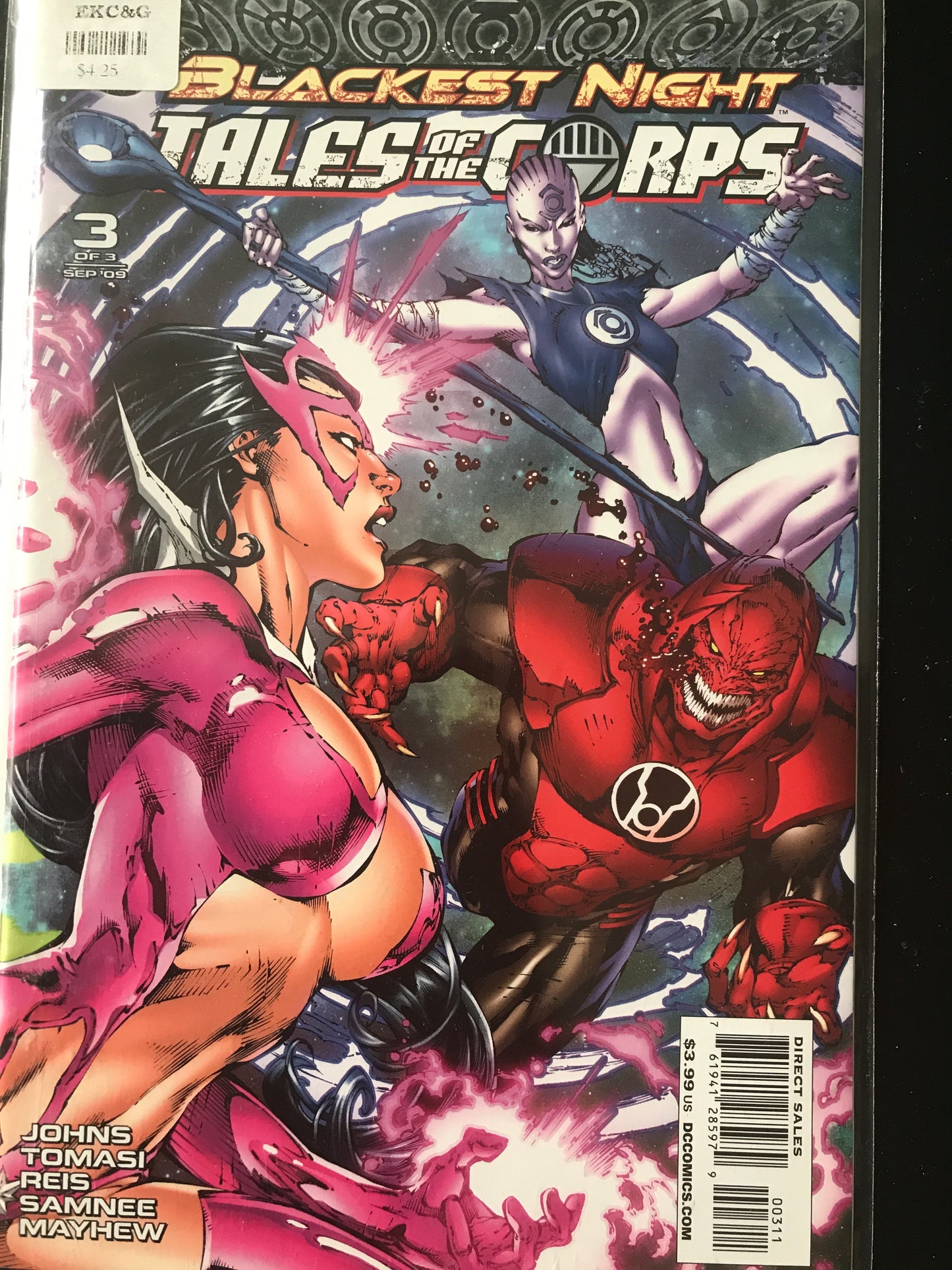 Blackest Night Tales of the Corps (2009) #1-3 Complete Set