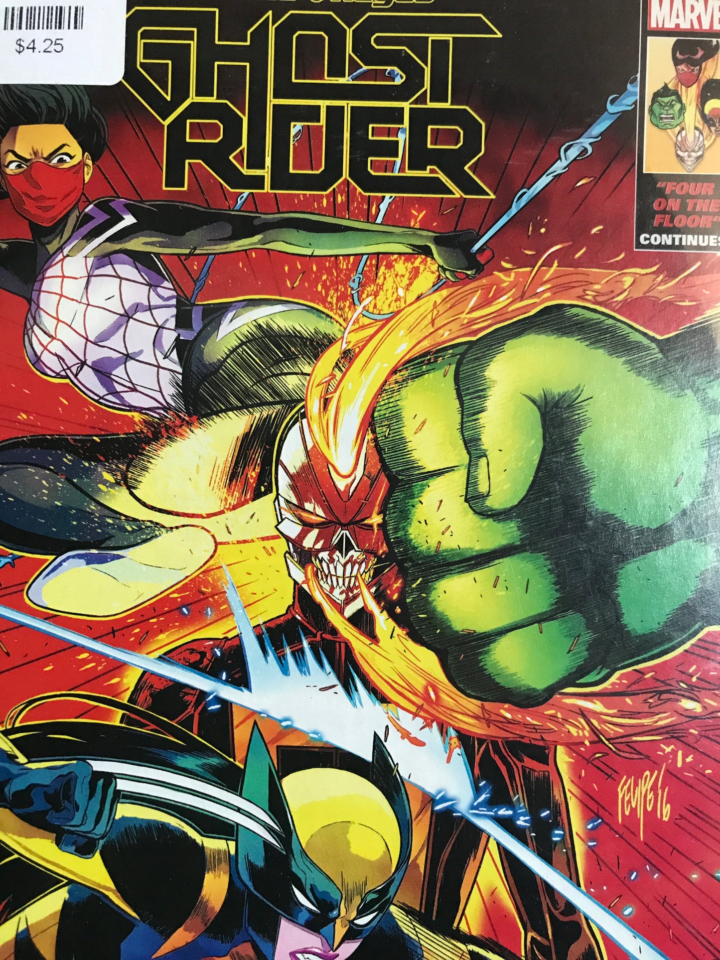 Ghost Rider (2016 Marvel) Robbie Reyes #4A