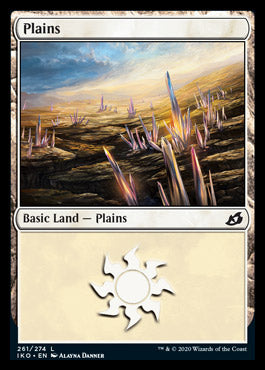 Magic the Gathering x4 Foil Ikoria Basic Plains 261/274