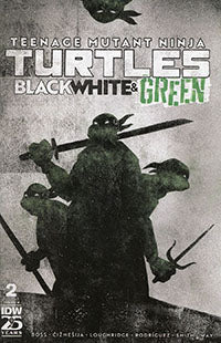 Teenage Mutant Ninja Turtles Black White and Green (2024 IDW) #2B