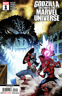 Godzilla Destroys the Marvel Universe (2025 Marvel) #1J