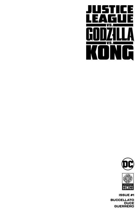 JL vs Godzilla vs Kong #1 Cover D (Blank Cover)