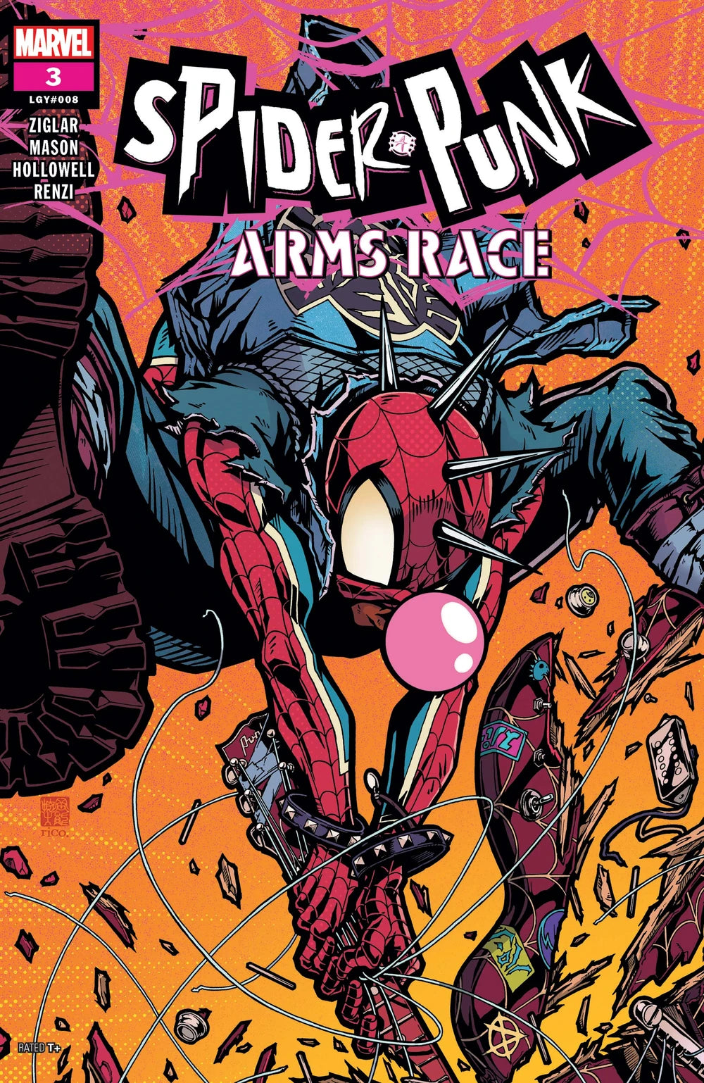 Spider-Punk Arms Race (2024 Marvel) #3A – Emerald Knights