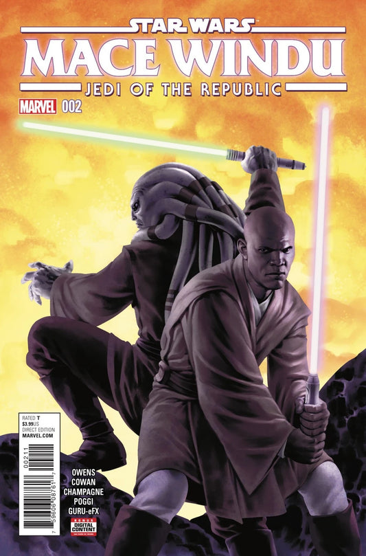 Star Wars Mace Windu (2017 Marvel) Jedi of the Republic #2A