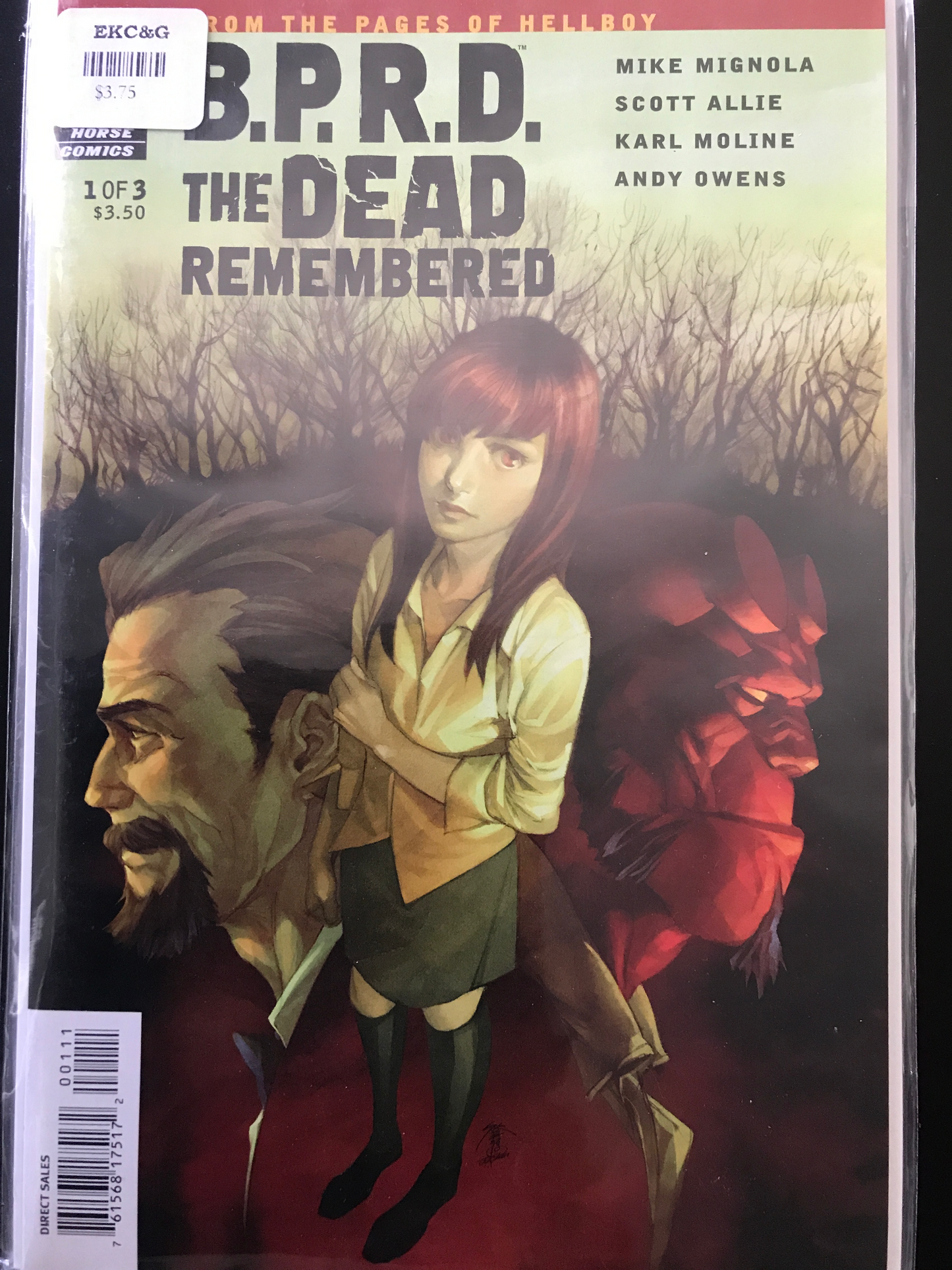 BPRD The Dead Remembered (2011 Dark Horse) #1-3