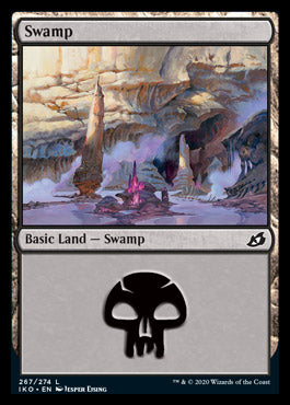 Magic the Gathering x4 Foil Ikoria Basic Swamp 267/274