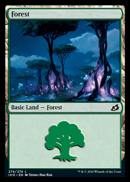 Magic the Gathering x4 Foil Ikoria Basic Forest 274/274