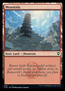 Magic the Gathering x4 Foil Battle for Baldurs Gate Basic Mountain 465
