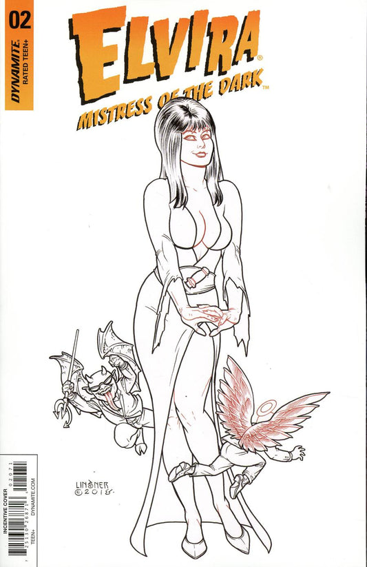 ELVIRA MISTRESS OF DARK #2 CVR G LINSNER B&W INCV (Net)