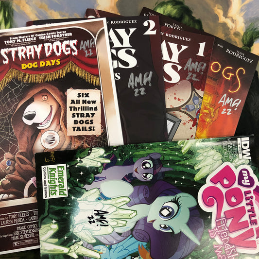 Tony Fleecs set signed!!! Stray Dogs & My little Pony