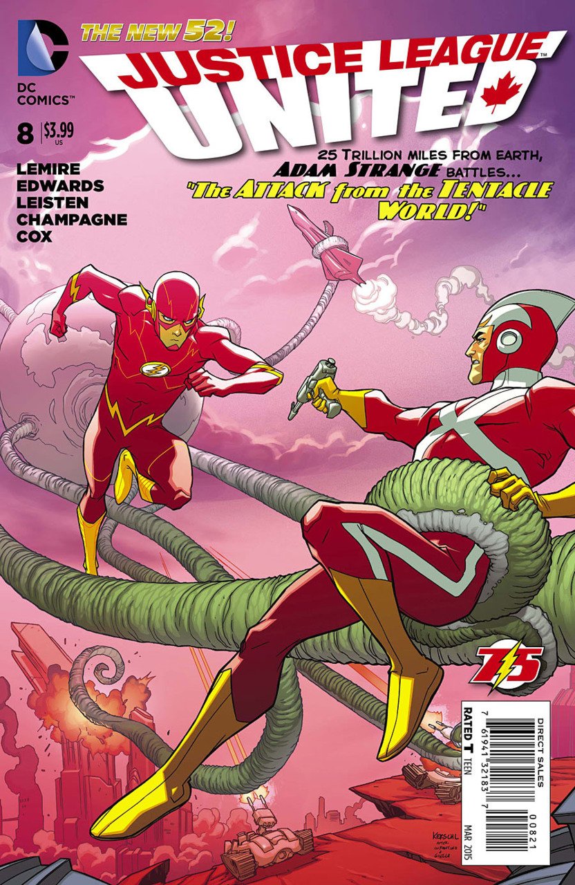 JUSTICE LEAGUE UNITED #8 FLASH 75 VAR ED