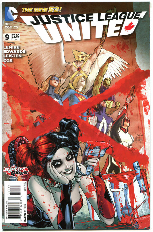 JUSTICE LEAGUE UNITED #9 HARLEY QUINN VAR ED
