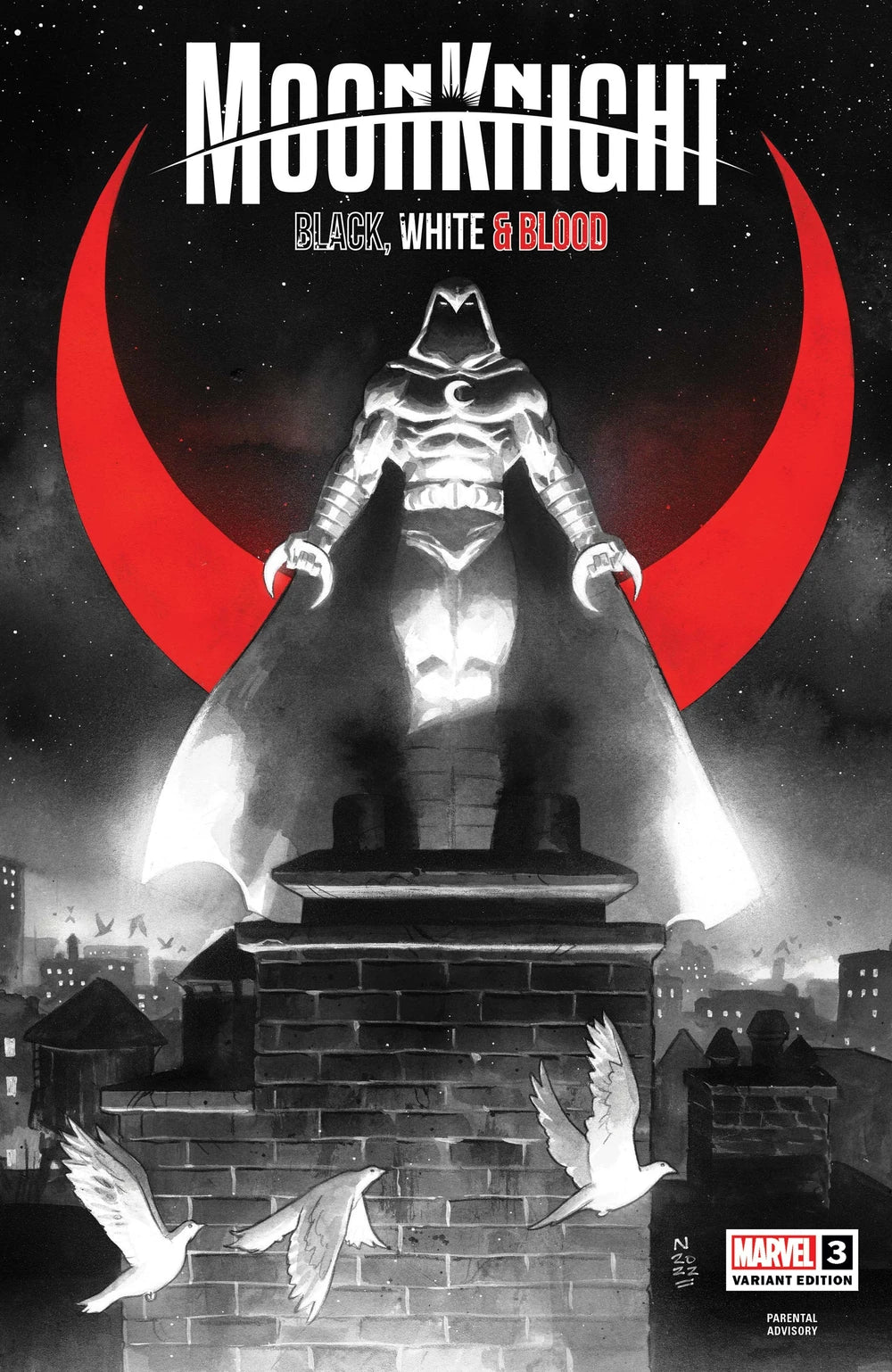 Moon Knight Black White and Blood (2022 Marvel) #3B