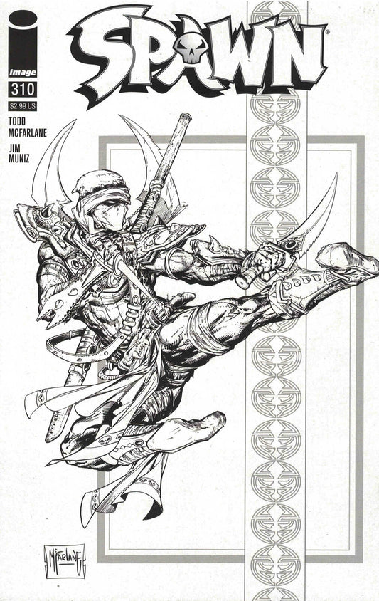 Spawn #310 Todd McFarlane Black & White Store Incentive Variant