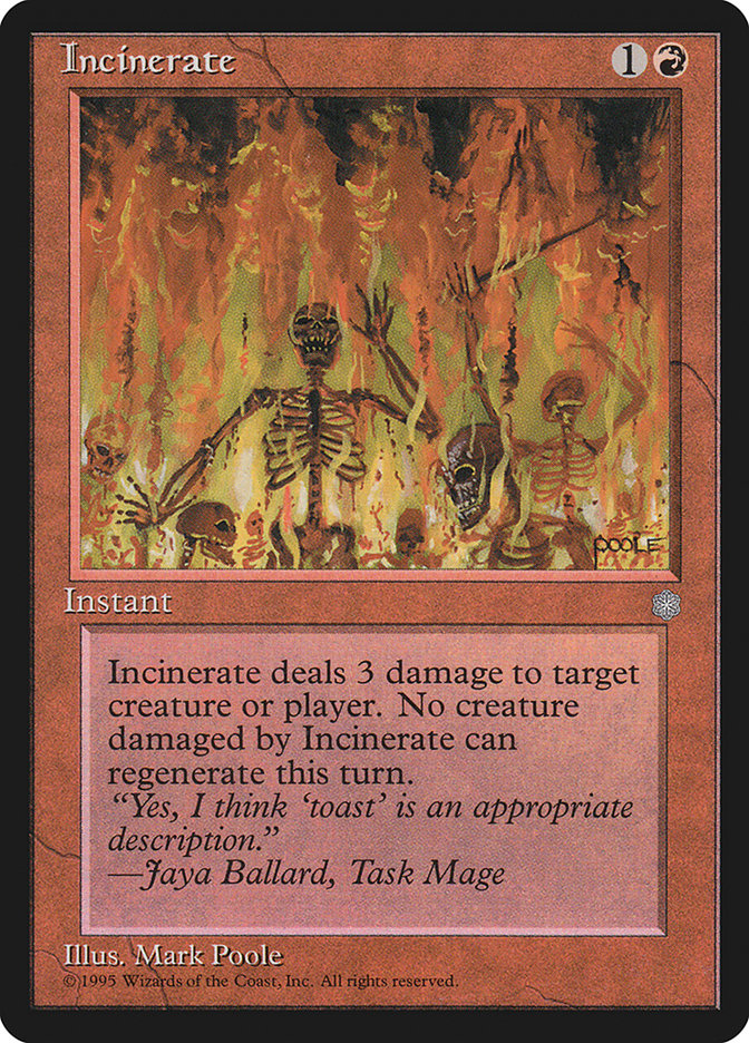 Incinerate [Playset of 4]