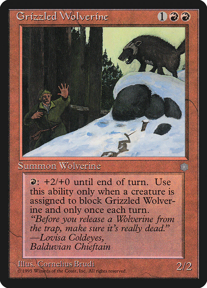 Grizzled Wolverine [Playset of 4]