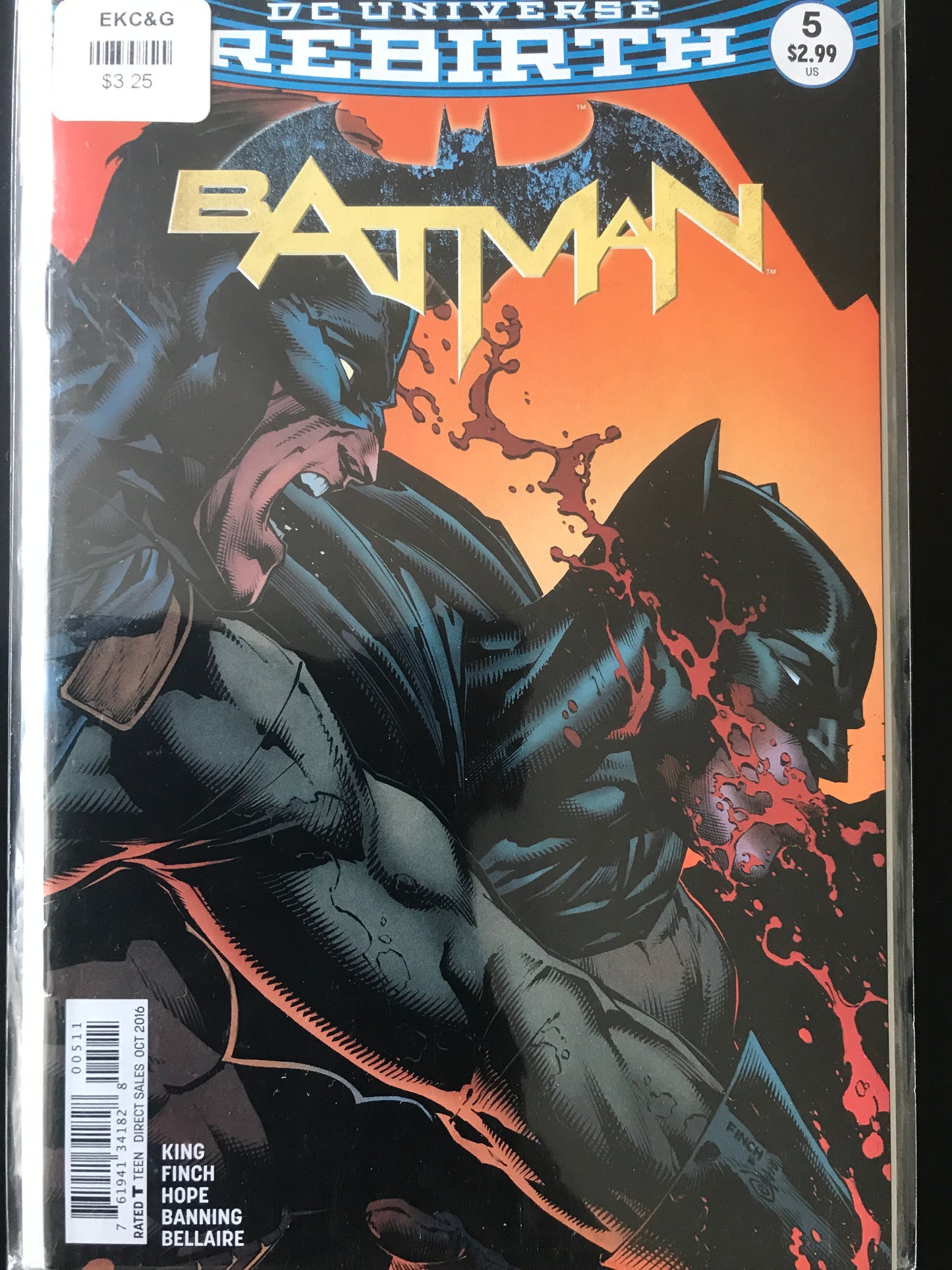 Batman (2016 3rd Series) #5A Rebirth